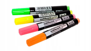 Magnetická tabuľa - AS143 4 Multiboardové popisovače na 2x3 sklenené tabule