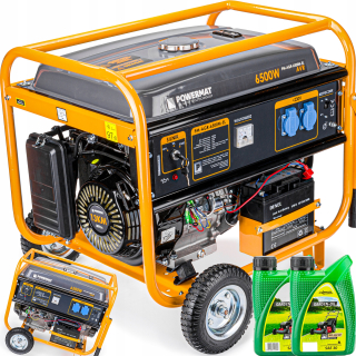Elektrocentrála - Generátor generátora 6500W 230V Štart -up