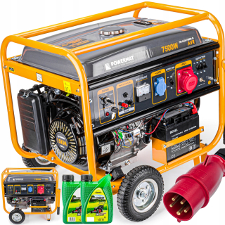 Elektrocentrála - GENERÁTOR ENERGIE Generátor 7500W 230V 400V AVR