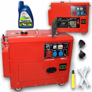 Elektrocentrála - Generátor energie Diesel UK 5500 W + Olej zadarmo