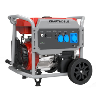 Generátor - Single -fázový generátor výkonu 6400 W Kraft & dele