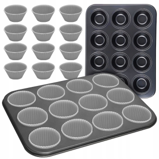 Muffin muffinový list silikónové formy 12 ks