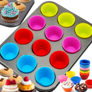 Blacha forma pre muffiny +12 silikónové muffiny