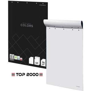 FLIPCHART PAPIER FARBY 64x90 cm HLADKÝ 50 KART