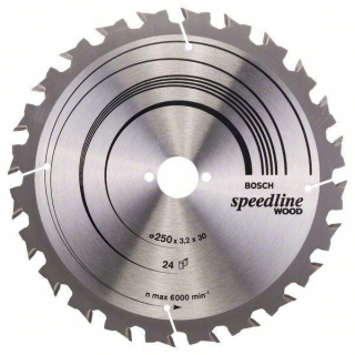 Bosch Tiela Piła T Speedline Wood 250*3,2*30/Z2