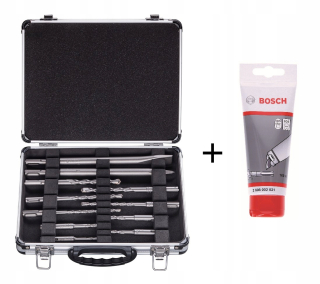 Bosch Set 11 sekáčkov a SDS vŕtačky + kufor + mastnota