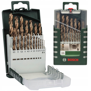 BOSCH SÚPRAVA 19 HSS-Co VRTÁKOV DO KOVU DIN 338