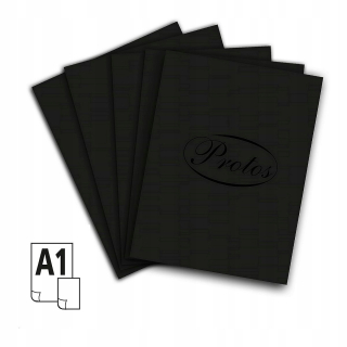 Brystol Carton A1 Black 20 listov 86x61 cm