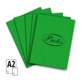 Brystol Carton A2 Green 20ark 43x61 CM Block Tech