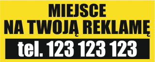 Reklamný banner - Banner miesto pre reklamu - prémiové -150 x 60 cm