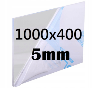Bezfarebný plexisk do veľkosti 1 000 x 400x5 mm
