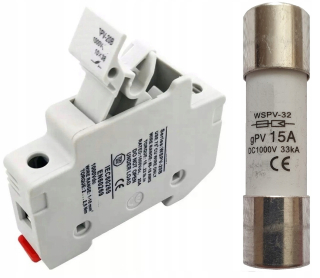 PV 10x38 DC 1000V 15A poistka