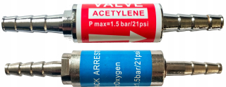 Zvárací horák - VIX poistka 6,3 mm kyslík+acetylén 8 mm hadica
