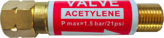 Zvárací horák - Acetylen 3/8LH LPG Predpredajná poistka