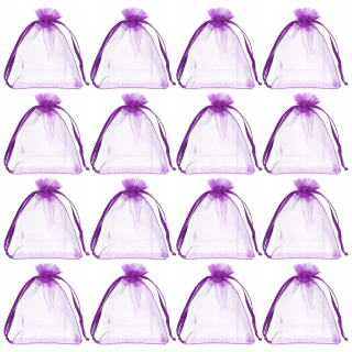 Papierové tašky - Šperky vrecká na darčeky Organza Mini String 100 ks