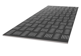 Hliníkový list drážkovaný 1 000 mm x 500 mm x 2,0