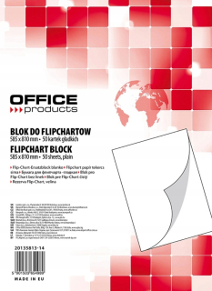 Flipchart Prof - Flipchart Block Smooth 58,5x81cm 50 kariet