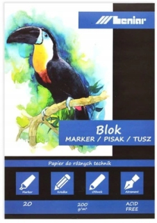 Blok pre markery Leniar A3 20ark 200g markerov