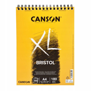 Podložka na kreslenie Canson XL Bristol A4 špirála 180 g