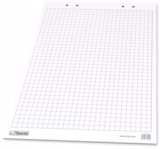 Flipchart Prof - Flipchart papierový blok 66x99cm 20 kariet