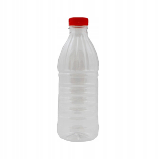 Boxy na jedlo a nápoje - Fľaša na domáce zvieratá 1 000 ml okrúhle + matica 45 ks