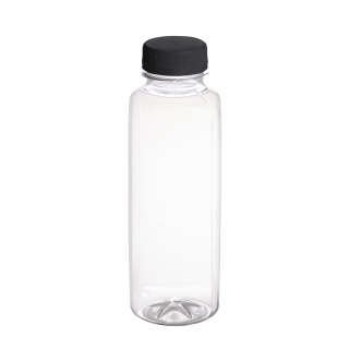 Boxy na jedlo a nápoje - Pet 400 ml štvorcovej fľaše + matica 140 ks