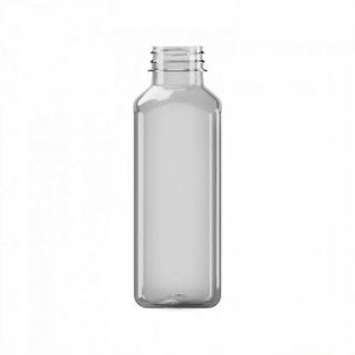 Boxy na jedlo a nápoje - Pet Square Bottle, bezfarebná 330 ml 100 ks.