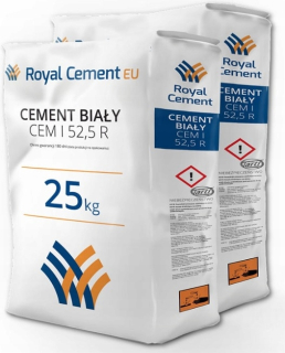 Biely cement CEM a 52,5 Portland 25 kg
