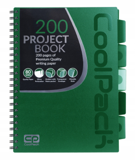 Coolpack - Kołozeszyt PP - A4 Green 200 strán