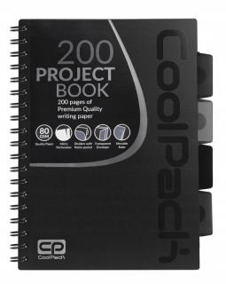 Coolpack - Kołozeszyt PP - B5 Black 100 Cards