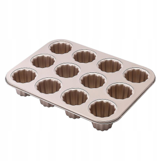 Panvica na koláč Canele Fold, 12-dojatá mulipinová muffin