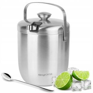Cooler Ice Bucket + Kliešte + čajová lyžička 3el