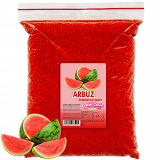 Stroj na cukrovú vatu - Bavlnená cukrovinky farebne ochutené vodné melón 1 kg