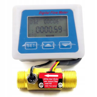 Digital LCD zobrazuje snímač toku vody MI