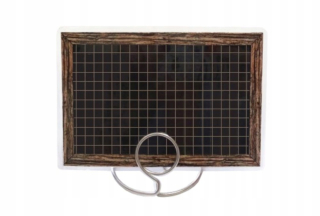 Čierne ceny s mriežkou a rámom 65x95 mm - 50 kusov