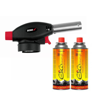Plynový horák - Dedra Gas Burner Ignition Piezo 1,3 kW +2xcartes