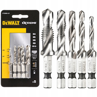 Vrták, zahlbovák - Vŕtačky závitu dewaltu M4-M10 1/4 '' 5EL DT50060