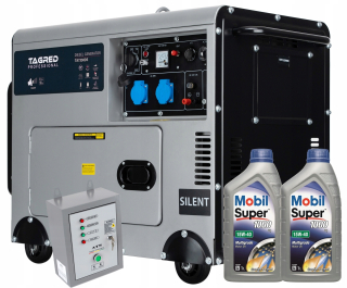 Elektrocentrála - Generátor dieselového výkonu 7350W single -fázy +ATS