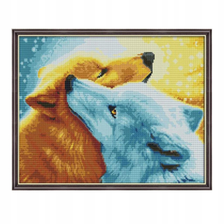 DIY sada dvoch stehov pre dospelých 40 x 32 cm 14ct