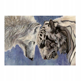 DIY Stitch 5D Tiger a Wolf