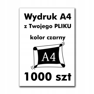 Tlač A4 Fotokopy čiernej a bielej výtlačku 1 000 strán