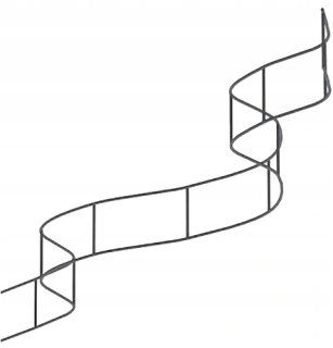 Hák, záves - Oceľová vzdialenosť ZET 60 mm x1,2 m OP.25 KCS Posilnenie
