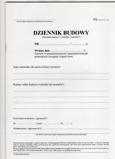 Konštrukčný denník- 5 kusov