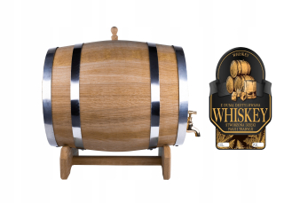 Oak 50L Barrel pre whisky + mosadzný kohútik