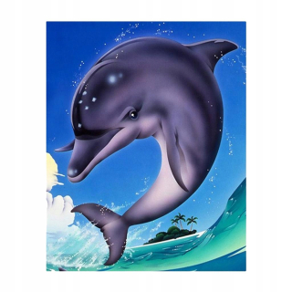 Dolphin DIY 5D diamantová maľba vyšívací kríž