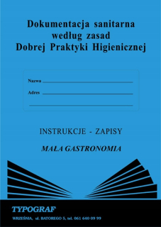 Sanitárna dokumentácia malá gastronómia typograf