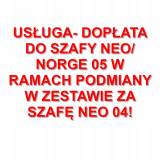Kancelárský nábytok - NEO / Norge 05 Príplatok na šatníky - súprava nábytku