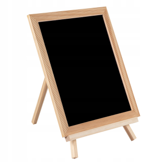 Magnetická tabuľa - Drevená maľba plaketa pre deti stojaci stojan