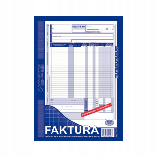 Tlač čistej faktúry A4 Originál kópia 101-1e