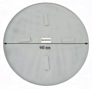 Disk tanier pre bruggle 90 cm hárok 3 mm